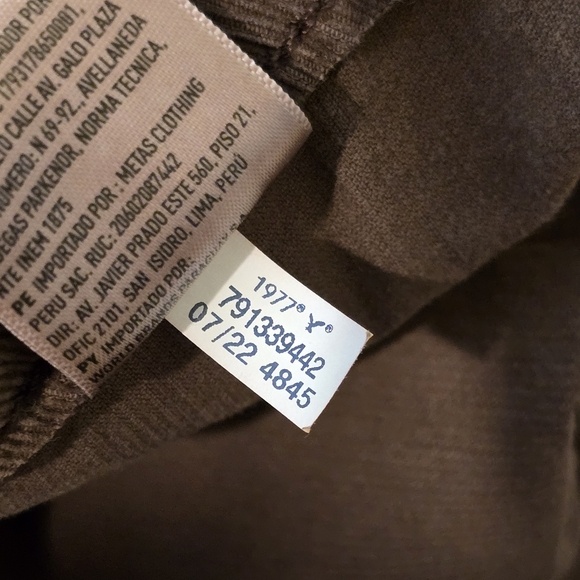 AE American Eagle Lightweight Corduroy High Waist Baggy Mom Pant Brown 6s - Picture 8 of 14